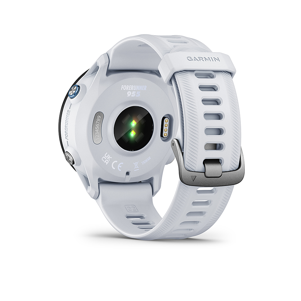 Garmin Forerunner 55 GPS Smartwatch 42mm Fiber-Reinforced Polymer  Whitestone 010-02562-01 - Best Buy
