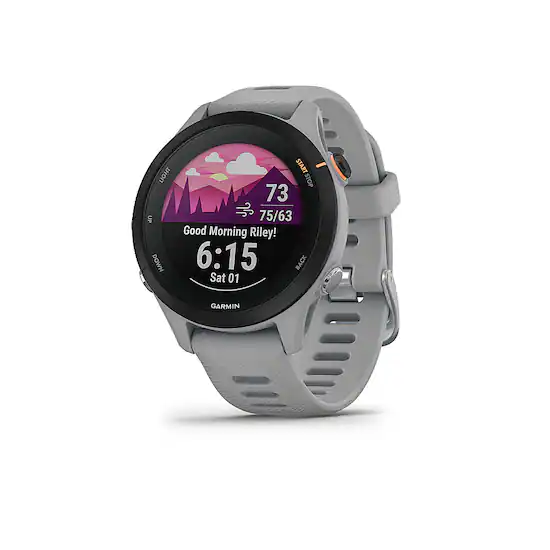 Garmin Forerunner 255S GPS Smartwatch 41 mm Fiber reinforced polymer Powder Gray 010 02641 02 Best Buy