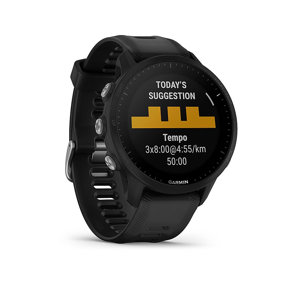 Garmin Forerunner 955 GPS Smartwatch 47 mm Fiber-reinforced polymer Black  010-02638-10 - Best Buy