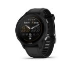  Garmin Forerunner 965 Premium GPS Running and Triathlon 47mm  Smartwatch with AMOLED Touchscreen Display, Carbon Gray DLC Titanium Bezel  with Black Silicone Band with Wearable4U Black Earbuds Bundle : Electronics