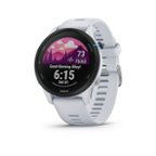Garmin Forerunner 265 Music GPS Running Smartwatch, Black with AMOLED 1.3  in Touchscreen Display with Wearable4U Black EarBuds Bundle 
