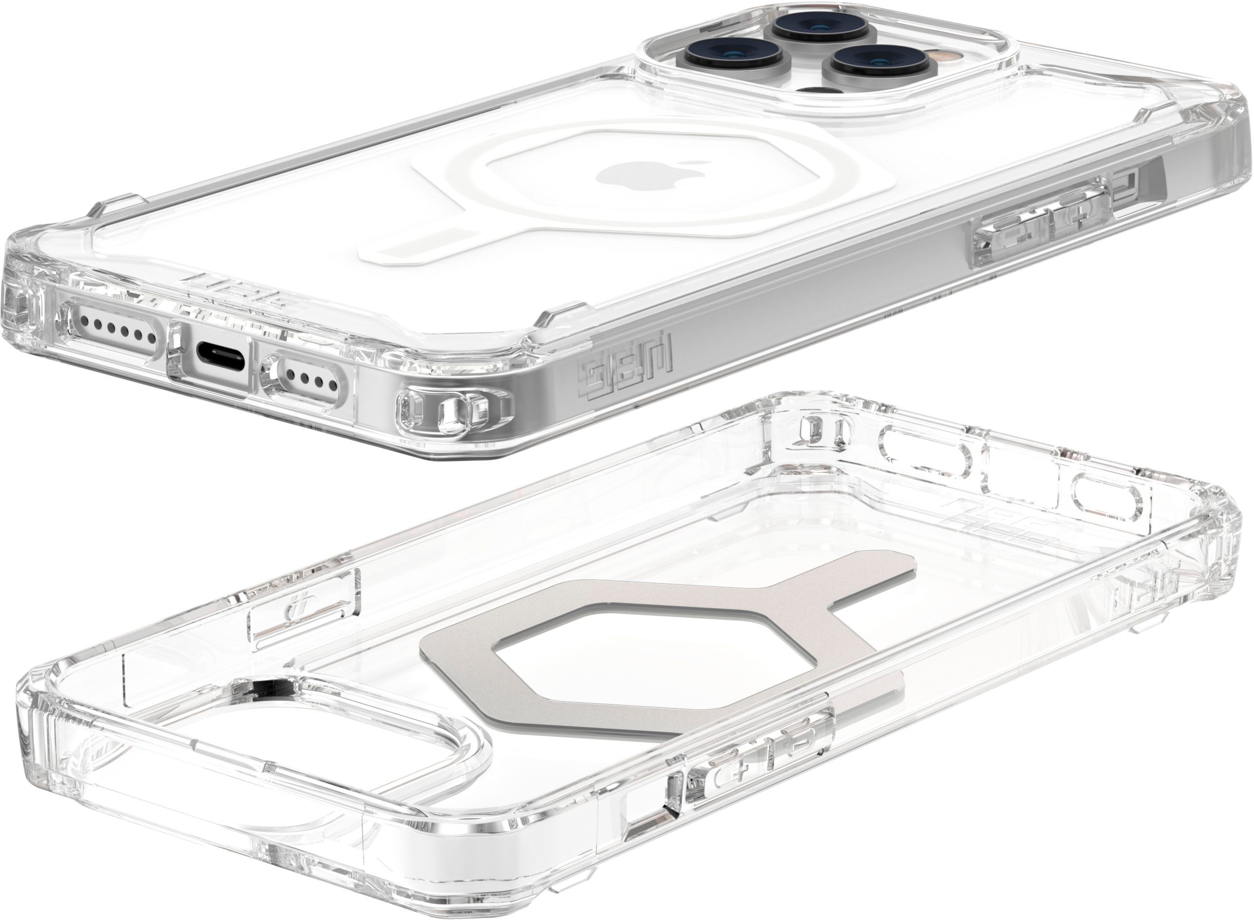 UAG Plyo MagSafe Case for Apple iPhone 15 Pro Max in Ice and White
