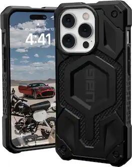 UAG - Monarch Series Case with Magsafe for iPhone 14 Pro - Kevlar Black