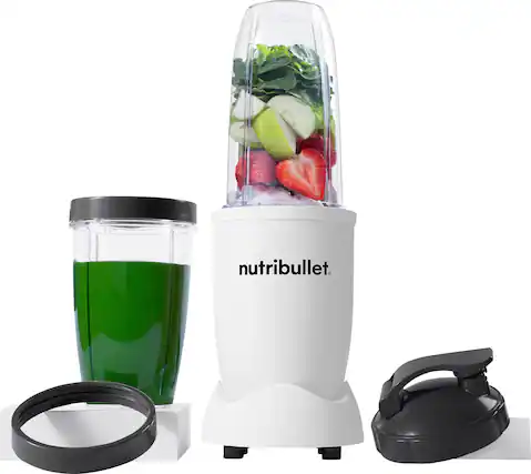 Alt View 11. NutriBullet - Pro 900 Watt Personal Blender NB9-0901AW - Matte White.
