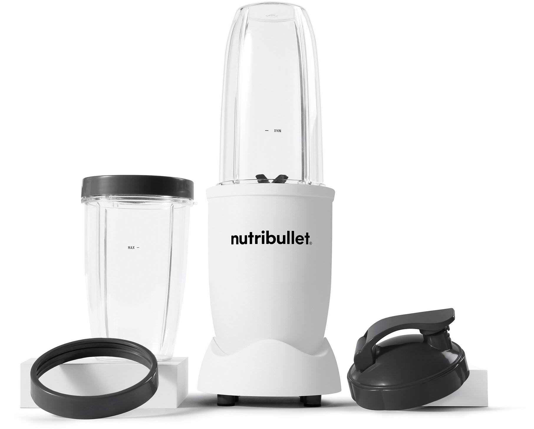 Alt View 12. NutriBullet - Pro 900 Watt Personal Blender NB9-0901AW - Matte White.