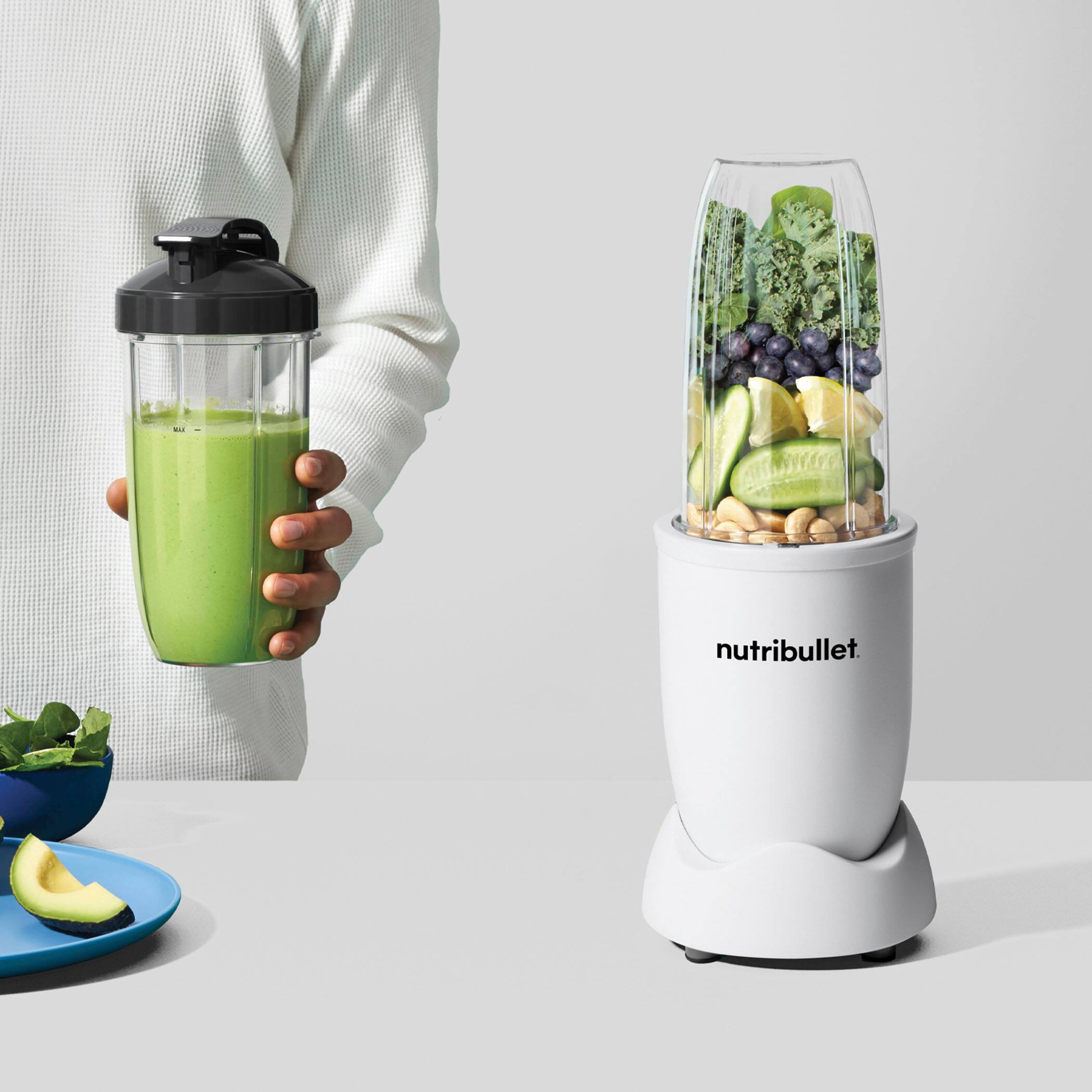Alt View 19. NutriBullet - Pro 900 Watt Personal Blender NB9-0901AW - Matte White.