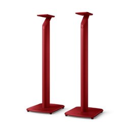 KEF - S1 Floor Stand Pair - Red - Front_Zoom