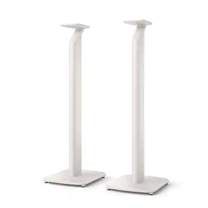 Front. KEF - S1 Floor Stand Pair - White.