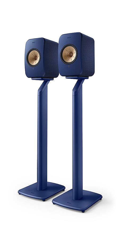 Angle. KEF - S1 Floor Stand Pair - Blue.