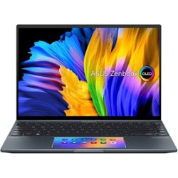 ASUS - Zenbook 14X OLED UX5400 14" Touch-Screen Laptop - Intel Core i7 - 16 GB Memory - NVIDIA GeForce MX550 - 512 GB SSD - Pine Gray - Front_Zoom