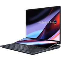ASUS - Zenbook Pro 14 Duo OLED UX8402 14.5" Touch-Screen Laptop - Intel Core i7 - 16 GB Memory - NVIDIA GeForce RTX 3050 Ti - 1 - Tech Black - Front_Zoom