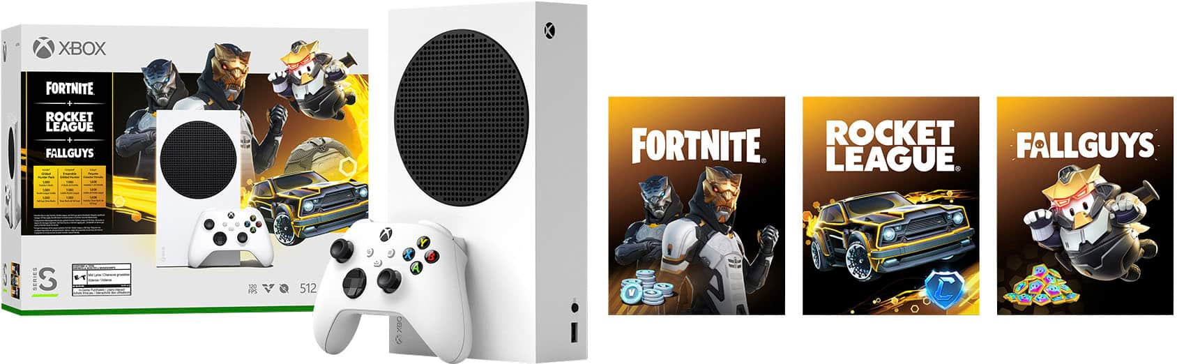 Microsoft Xbox Series S 512 GB Console – Gilded Hunter Bundle