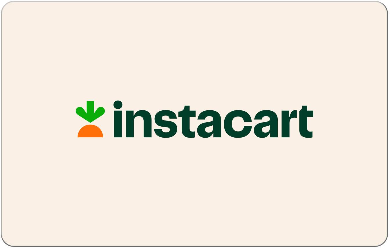 Front. Instacart - $200 Gift Card.