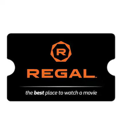 Front. Regal - $15 Gift Card.