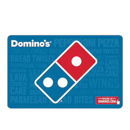 Front. Domino's - $100 Gift Card.