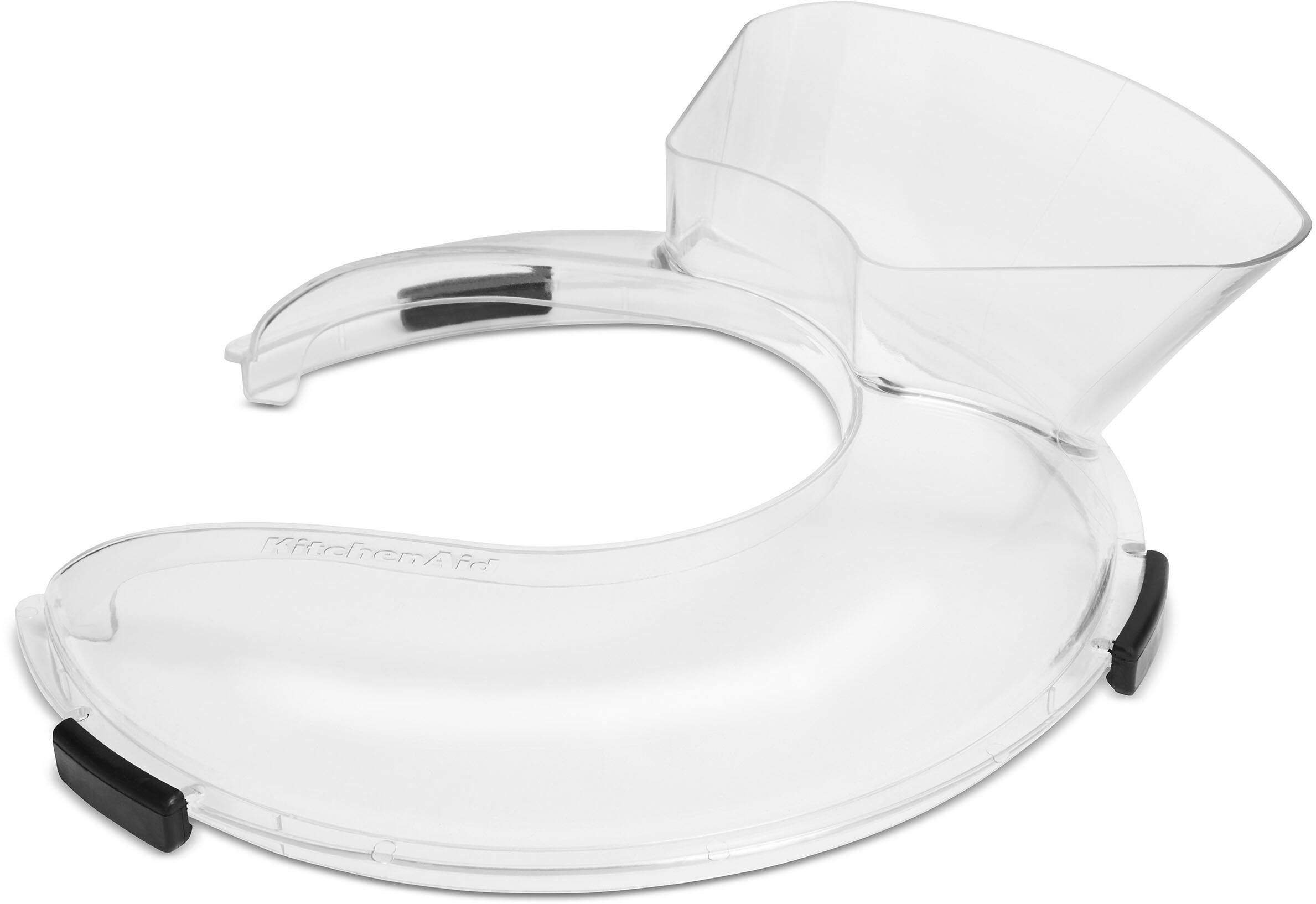 Angle. KitchenAid - Secure Fit Pouring Shield Fits all 5, 5.5 & 6 Quart KitchenAid Stainless Steel Bowls - White.