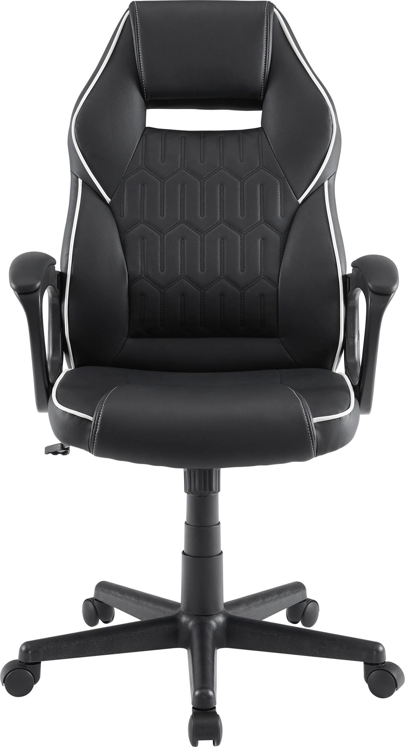 Left View: Insignia™ - Essential PC Gaming Chair - Black