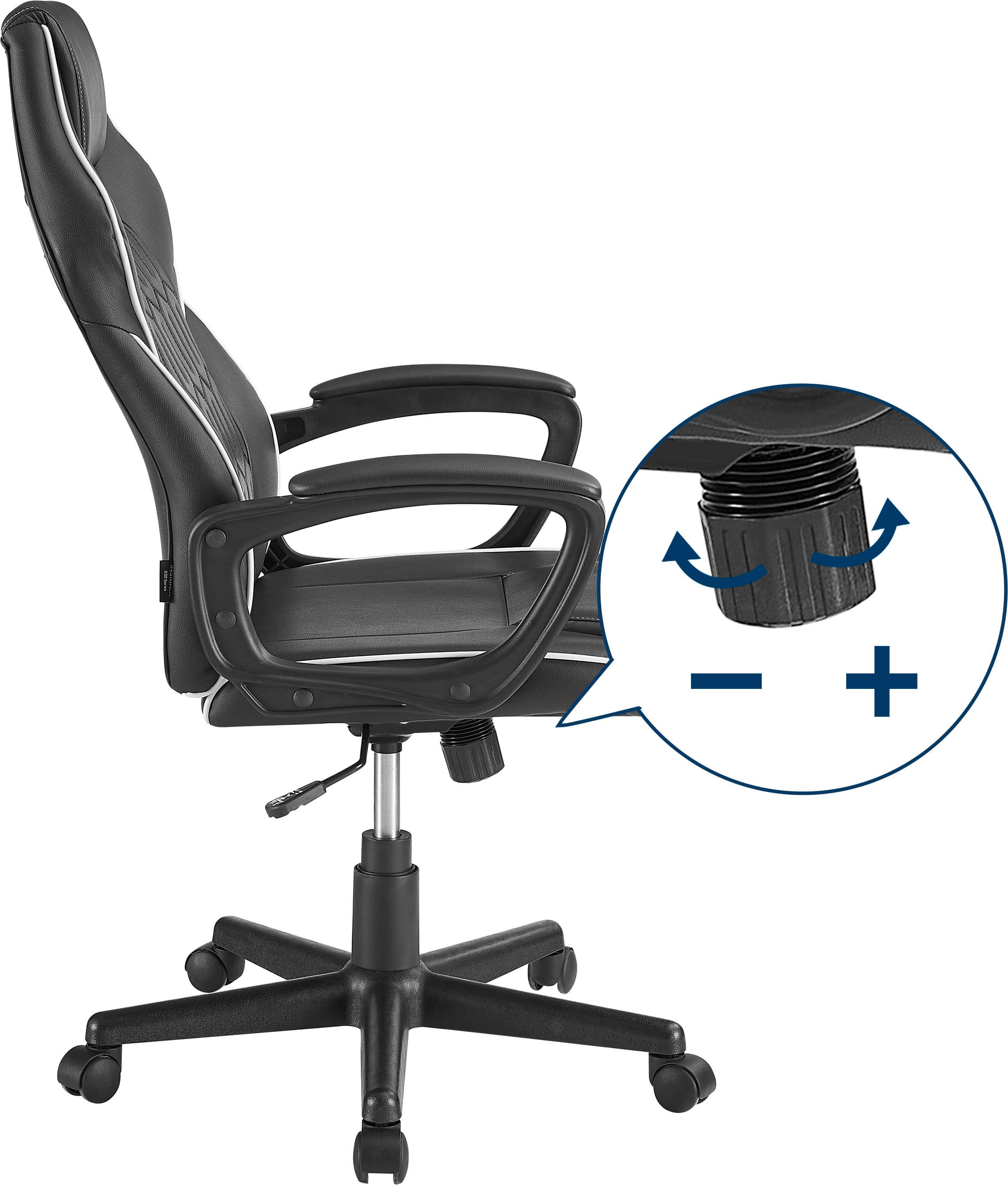 Alt View 19. Insignia™ - Essential PC Gaming Chair - Black.