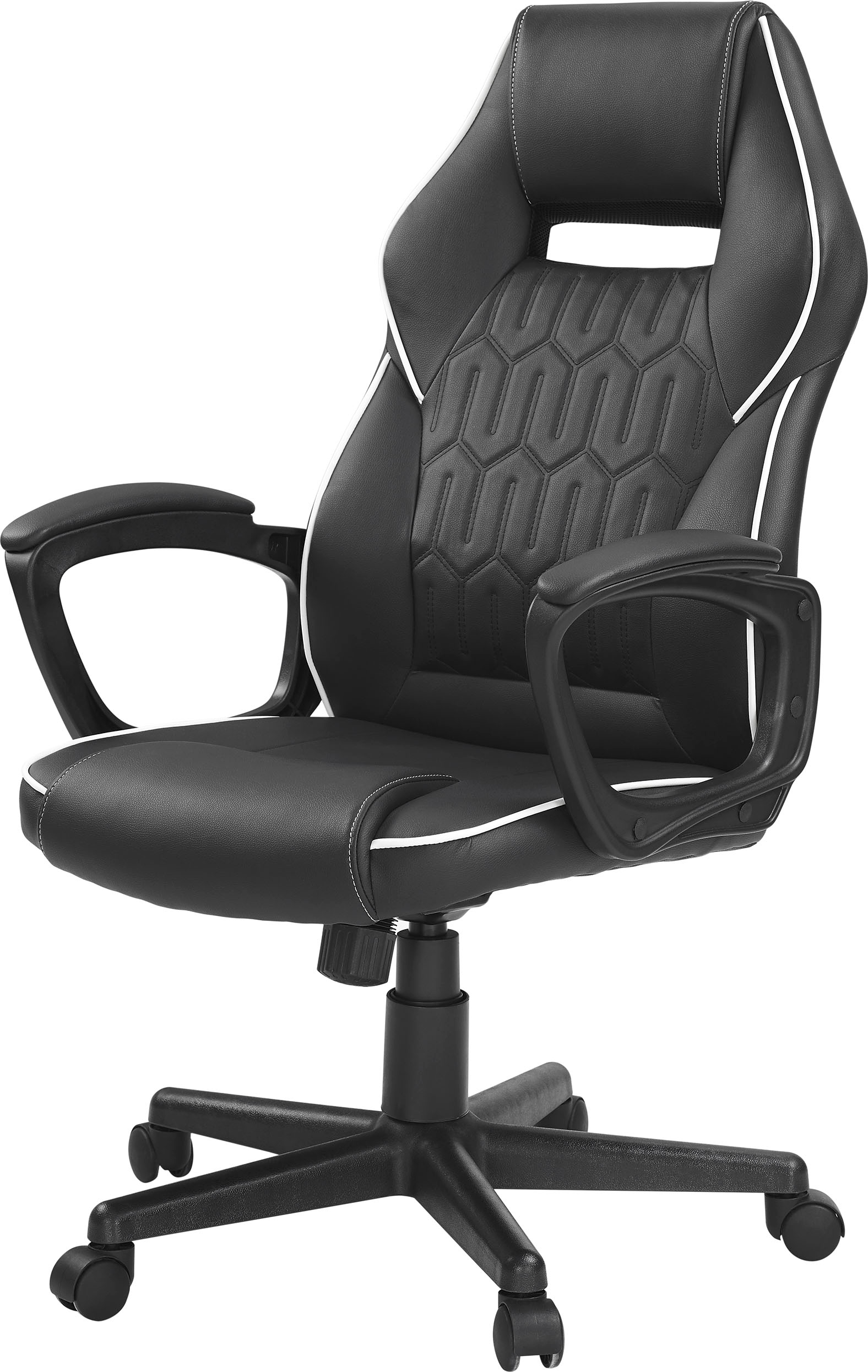 Angle View: Insignia™ - Essential PC Gaming Chair - Black