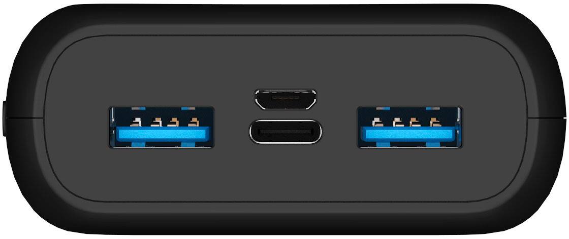 Alt View 2. Energizer - Ultimate Lithium 20,000 mAh 3-Port 22.5W Fast PD USB-C Universal Portable Battery Charger Power Bank with LCD Display - Black.