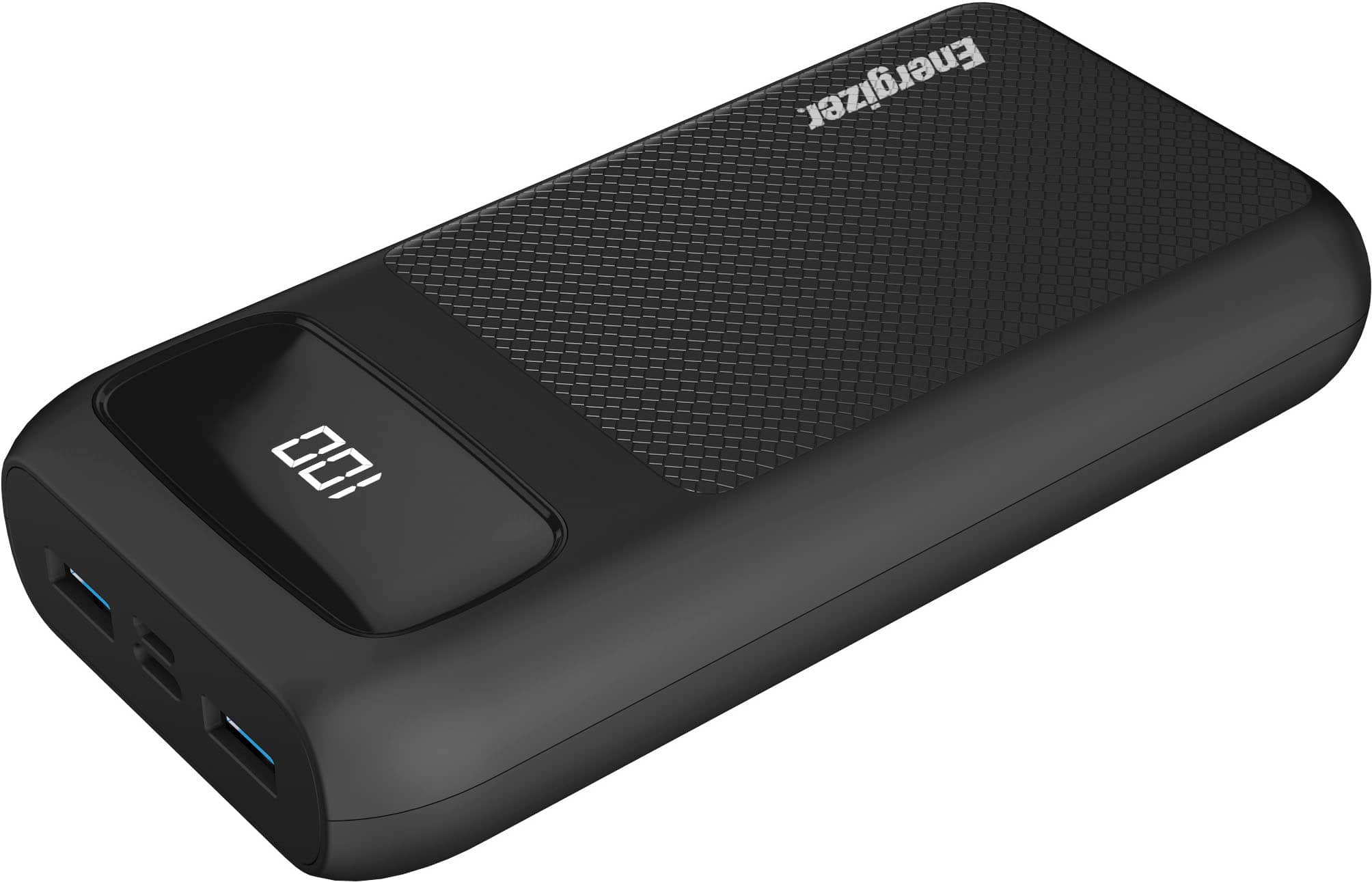 Alt View 3. Energizer - Ultimate Lithium 20,000 mAh 3-Port 22.5W Fast PD USB-C Universal Portable Battery Charger Power Bank with LCD Display - Black.