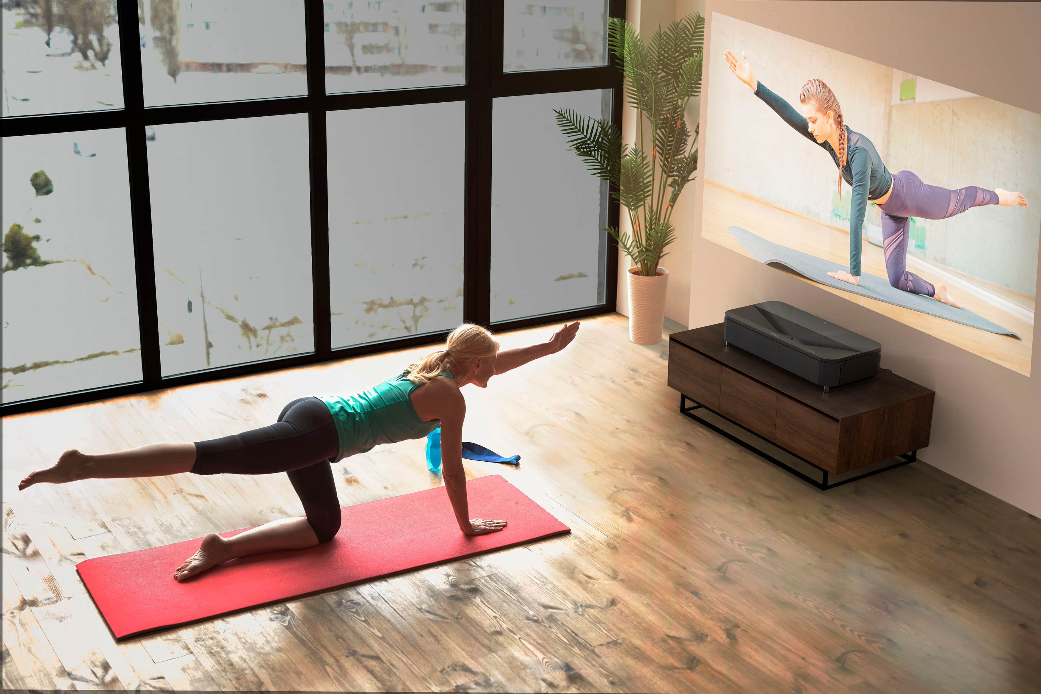 Alt View 17. Epson - LS800 4K PRO-UHD Ultra Short Throw 3-Chip 3LCD Laser Projector, 4000 Lumens, HDR, up to150", Android TV, Yamaha Speakers - Black.