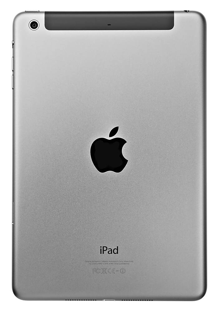 Angle View: Apple - Pre-Owned iPad Mini 2 16GB Wi-Fi + Cellular (AT&T) 4G LTE Dual-Core Tablet - Black/Space Gray