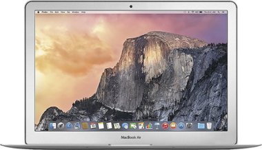 Apple - Pre-Owned MacBook Air 13.3" Intel Core i5 4GB Memory - 128GB SSD (MD760LL/B)  Early 2014 - Silver - Front_Zoom