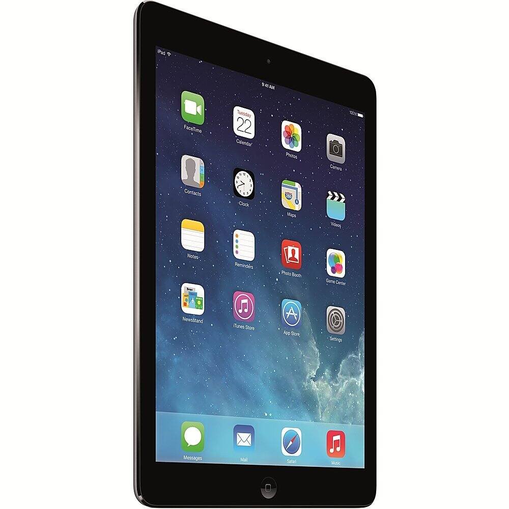 Angle View: Apple - Pre-Owned iPad Air 16GB Wi-Fi Tablet - Space Gray