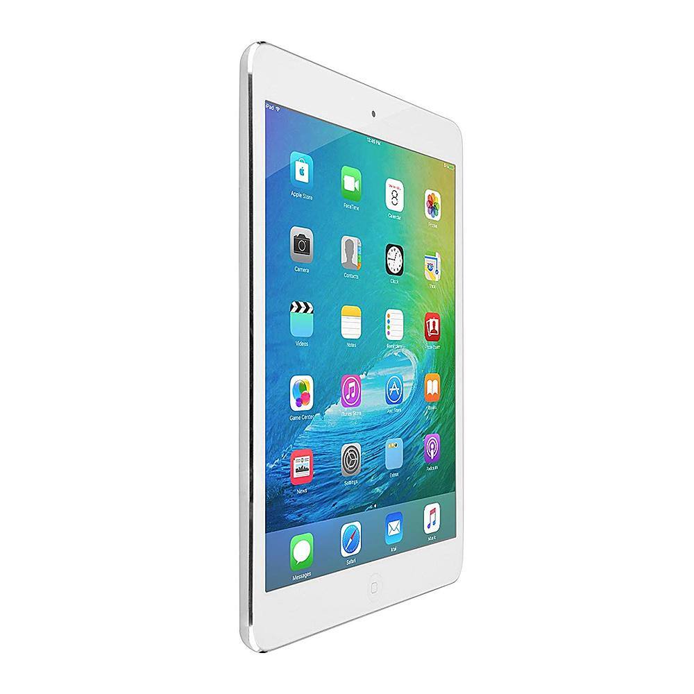 Left View: Apple iPad Mini 2 64GB with Retina Display Wi-Fi Tablet - Silver (Certified Refurbished)