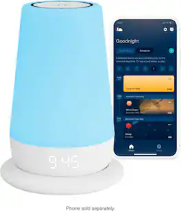 Hatch - Rest+ 2nd Gen All-in-one Sleep Assistant, Nightlight & Sound Machine with Back-up Battery - White