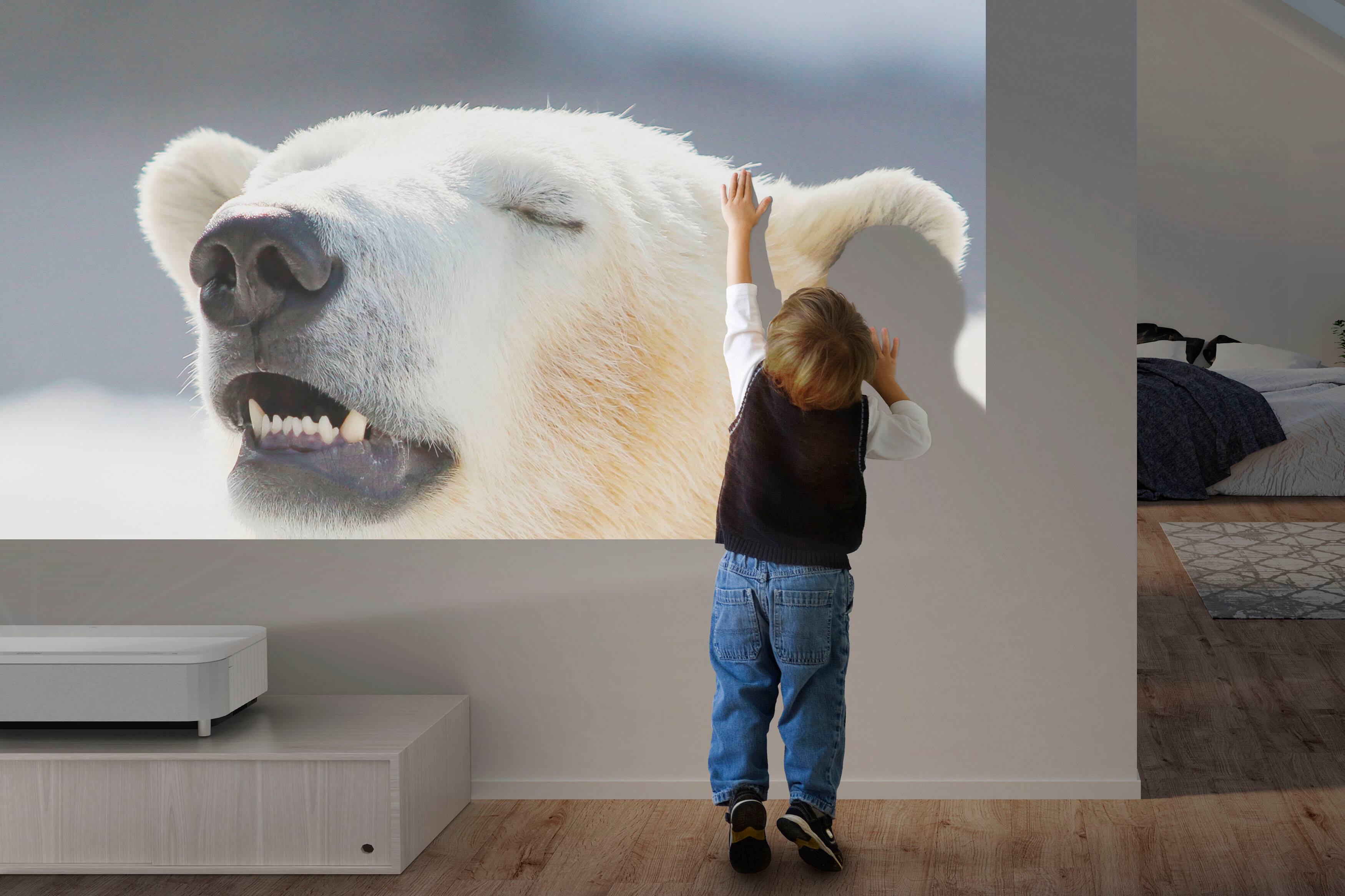 Alt View 16. Epson - LS800 4K PRO-UHD Ultra Short Throw 3-Chip 3LCD Laser Projector, 4000 Lumens, HDR, up to150", Android TV, Yamaha Speakers - White.