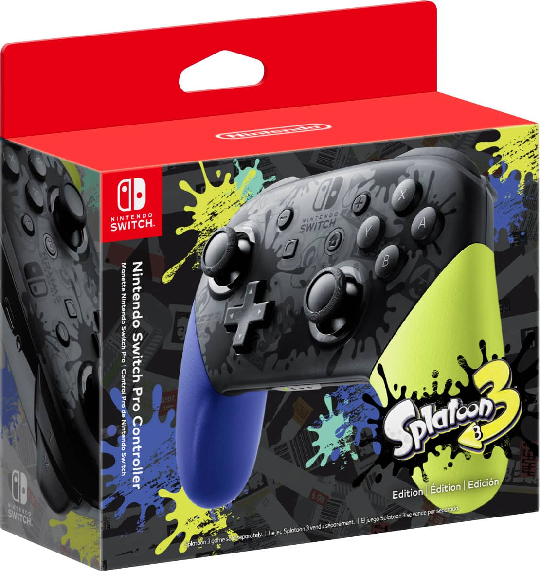 Nintendo Switch Pro Controller Splatoon 3 Edition HACAFSSKT - Best Buy