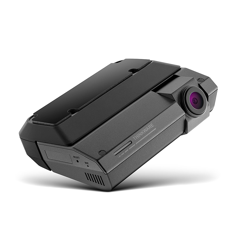 Angle View: Thinkware F790 Full HD 1080p Dash Cam with Dual Band WiFi, Built-in GPS, Parking Mode Ready Requires Hardwiring Cable, Night Vision, Thinkware Plugin Mount and Ambarella Quad-Core CPU