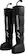 Front. Hyperice - Normatec Leg Attachments (Pair) - Short - Black.