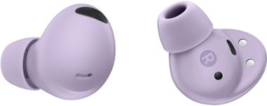 Samsung - Geek Squad Certified Refurbished Galaxy Buds2 Pro True Wireless Earbud Headphones - Bora Purple - Front_Zoom