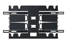 Front. Samsung - Full Motion Slim Wall Mount Fits 55" & 65" TV - Black.