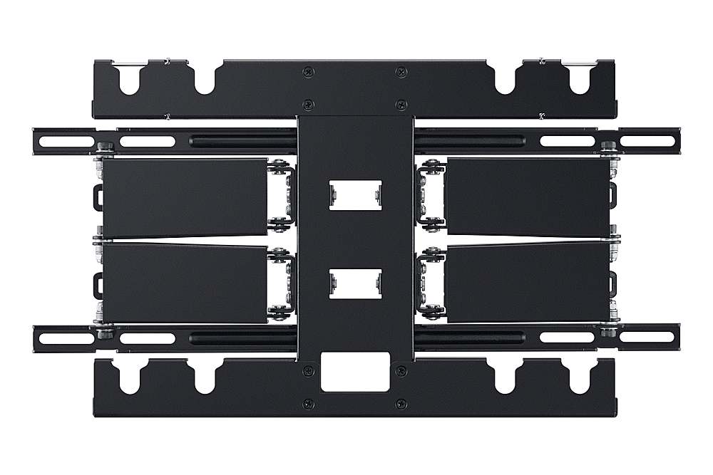 Front. Samsung - Full Motion Slim Wall Mount Fits 55" & 65" TV - Black.