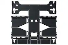 Front. Samsung - Full Motion Slim Wall Mount Fits 56" - 75" TV - Black.