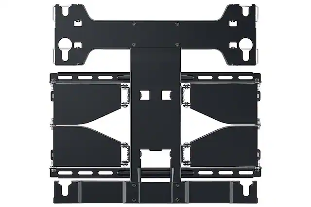 Front. Samsung - Full Motion Slim Wall Mount Fits 56" - 75" TV - Black.
