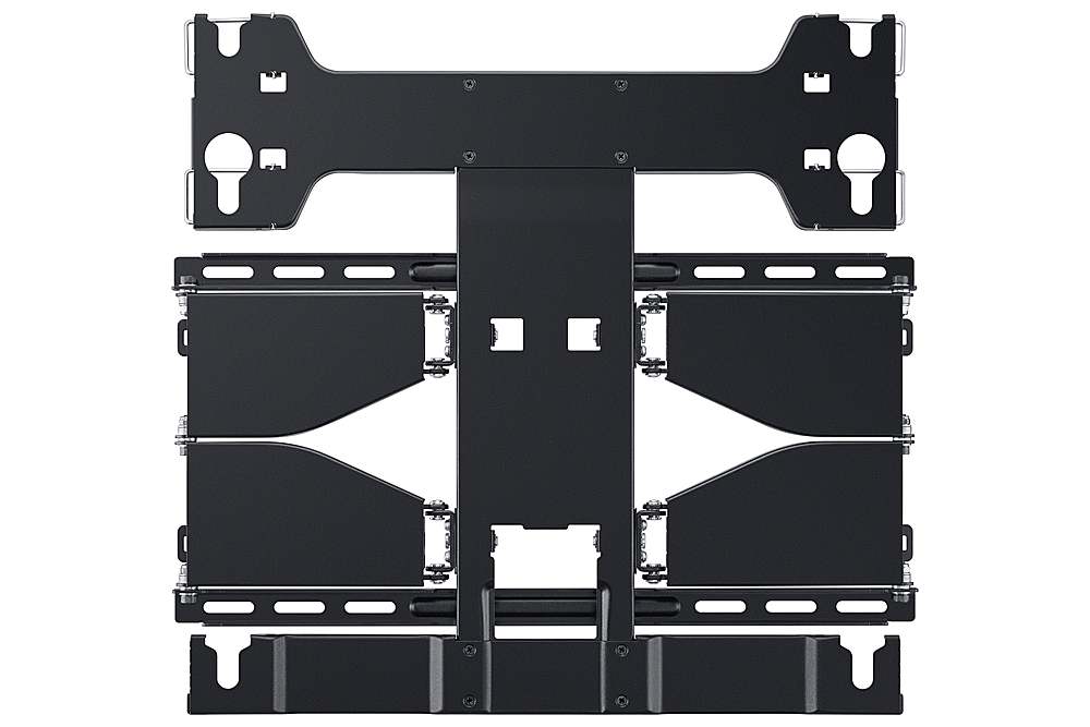 Front. Samsung - Full Motion Slim Wall Mount Fits 56" - 75" TV - Black.