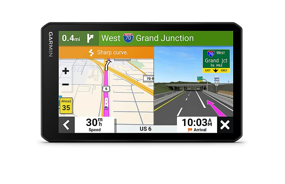 Front. Garmin - RVcam 795 7" GPS with Built-In Camera and Built-In Bluetooth - Black.