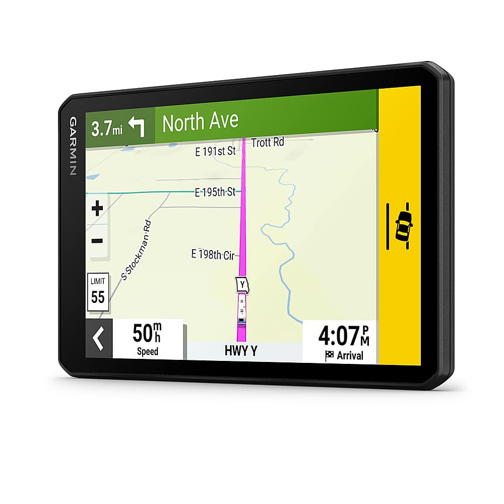 Left. Garmin - RVcam 795 7" GPS with Built-In Camera and Built-In Bluetooth - Black.