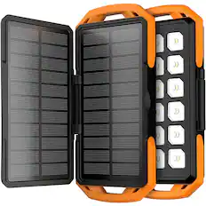 Front. ToughTested - Switchback 10,000 mAh Portable Charger for Most USB-Enabled Devices - Black.