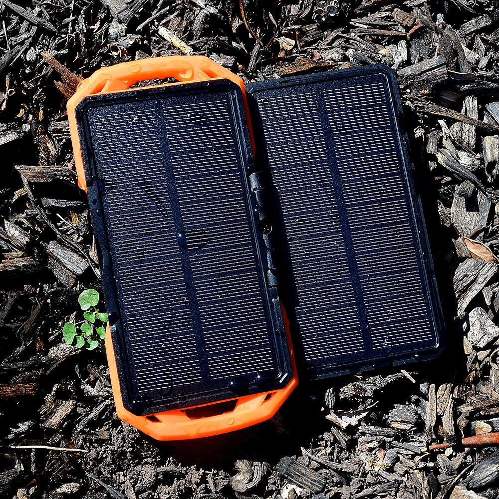 Alt View 3. ToughTested - Switchback 10,000 mAh Portable Charger for Most USB-Enabled Devices - Black.