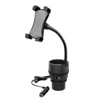 ToughTested - Powered Cupholder Mount with Dual USB - Black - Front_Zoom