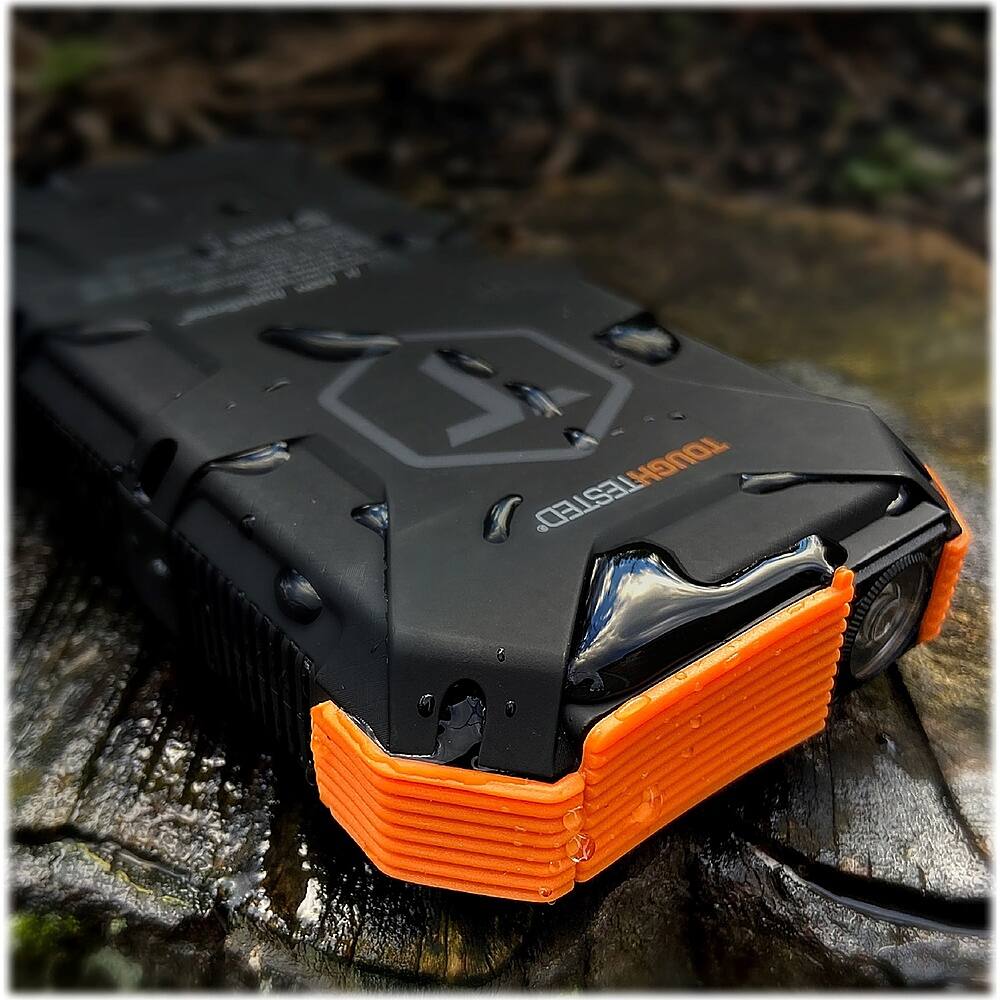 Alt View 13. ToughTested - Solar24 24,000 mAh Portable Charger for Most USB-Enabled Devices - Black.