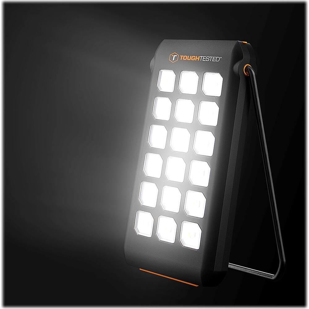 Alt View 13. ToughTested - LED10 10,000 mAh Portable Charger for Most USB-Enabled Devices - Black.