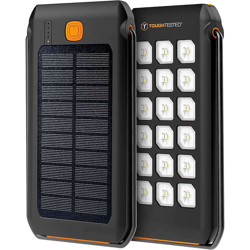 Alt View 11. ToughTested - LED10 10,000 mAh Portable Charger for Most USB-Enabled Devices - Black.