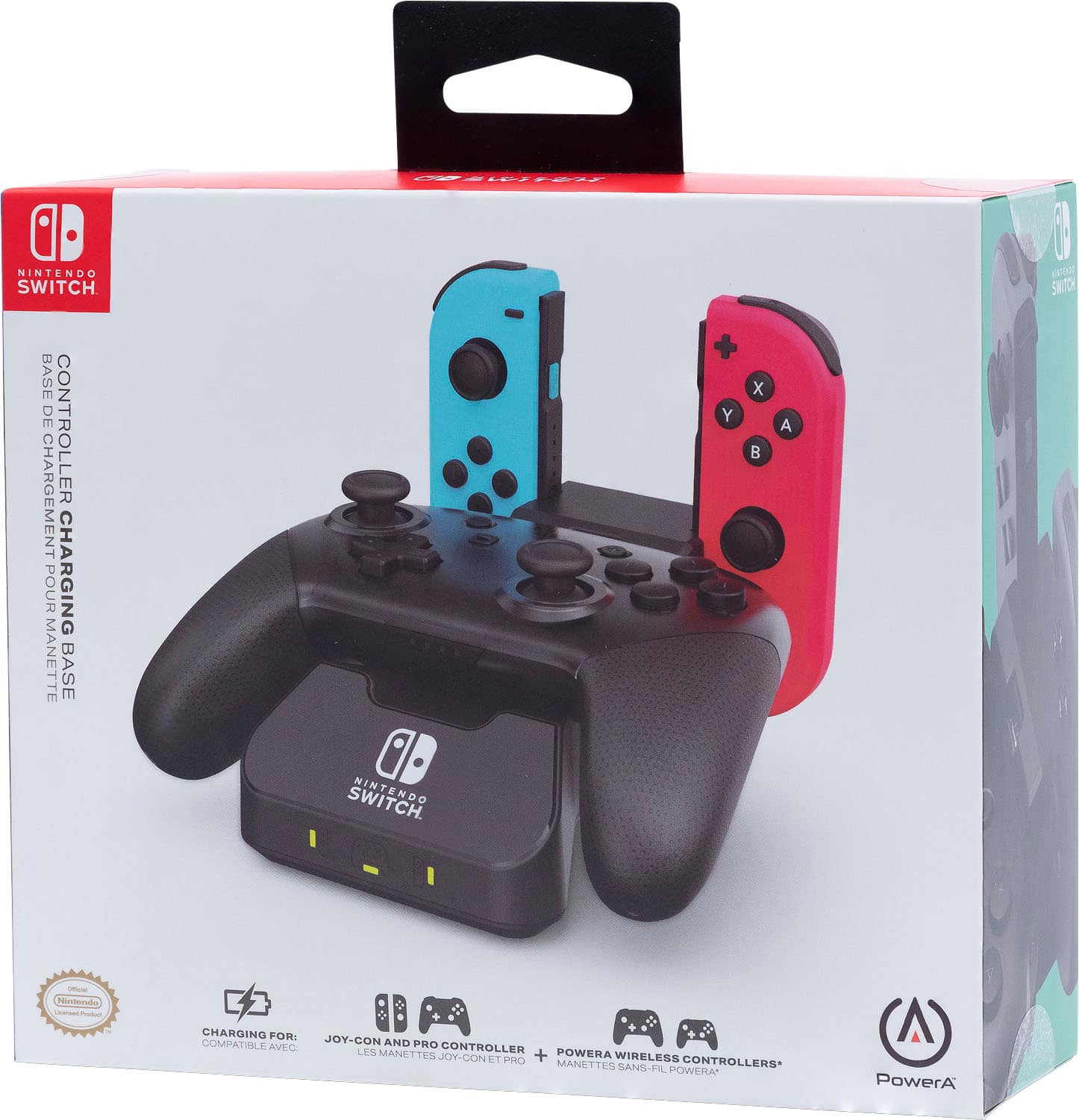 Alt View 18. PowerA - Controller Charging Base for Nintendo Switch (Joy-Con + Wireless) - Black.